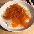 Tomomims's cooksnap of when they made スモークサーモンと新玉ねぎのサラダ.