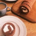 ほわいとらむ's cooksnap of when they made ふわふわチョコロールケーキ❤ポイント.