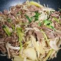 あまあかい's cooksnap of when they made シャキシャキ牛肉セロリえのきたけの炒め物.