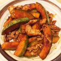 Blue12345's cooksnap of when they made 男子も喜ぶ☆かぼちゃと豚の炒め物.
