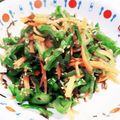 HAL☆mama's cooksnap of when they made レンジで簡単♡ピーマン人参の塩昆布和え.