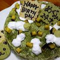 マユミィ's cooksnap of when they made * 抹茶とサツマイモのケーキ *.