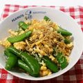 2525招き猫's cooksnap of when they made 御飯がすすむスナップえんどうのじゃこ炒め.