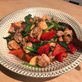 sheha's cooksnap of when they made 筍と小松菜と鶏肉のオイスターソース炒め.