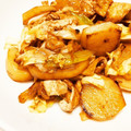 maaanape's cooksnap of when they made あげと野菜のマヨぽん炒め.