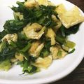 卵せんべい's cooksnap of when they made 大根葉の胡麻油炒め.