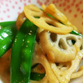 ☆☆ほのか☆☆'s cooksnap of when they made れんこんと絹さやのきんぴら☆.