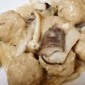 きょんこ87's cooksnap of when they made きのこたっぷり！ミートボールのクリーム煮.