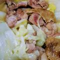 おくみの's cooksnap of when they made 簡単！白菜と鶏もも蒸し煮.