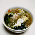 ☆lino☆lino's cooksnap of when they made きのこと白滝の酸辣湯麺風.