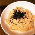 みわにゃん♪'s cooksnap of when they made ♡濃厚♡ 明太子クリームスパゲティ.