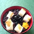 カルン's cooksnap of when they made 黒豆煮汁リメイク♪小豆の黒ぜんざい.