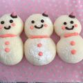 クックエリー's cooksnap of when they made 白パンで♡雪だるま.