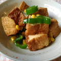 NAGANO久留米's cooksnap of when they made 簡単＊厚揚げのコーンバター醤油炒め.