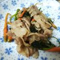 takatomoo's cooksnap of when they made 間引きにんじんと豚バラのきんぴら.