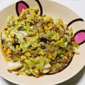 のんぴ☆♪'s cooksnap of when they made キャベツと挽肉の中華風味噌炒め.