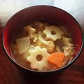 ♥ニコル♥'s cooksnap of when they made ✿ちくわぶ入り根菜汁✿.