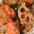 W花ママ's cooksnap of when they made 簡単！うま！鮭と蓮根のオイマヨ炒め.