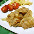 toshi♫'s cooksnap of when they made しょうが焼風☆豚こまのやわらか炒め.