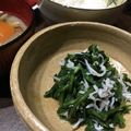 まぁー茶's cooksnap of when they made 春菊としらすのナムル.