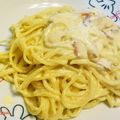 ✾MAI✾'s cooksnap of when they made ベーコンの旨味で作る✦濃厚カルボナーラ♪.
