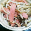 キャラメグ♪'s cooksnap of when they made 簡単 魚肉ソーセージとしめじともやし炒め.