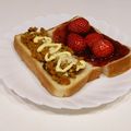 まんまるまうちゃん's cooksnap of when they made ダブルいちご♡の贅沢トースト.