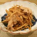 クマちー's cooksnap of when they made 放っておくだけ、ごぼうと豚バラのポン酢煮.