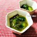 ねっちゃんっ's cooksnap of when they made 蛇腹きゅうりと大葉のもずく酢.