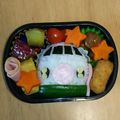 ハナチビ's cooksnap of when they made キャラ弁　新幹線「200系　オリジナル」.