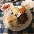 kuru396's cooksnap of when they made びっくりドンキー風タレ付柔らかハンバーグ.