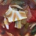 さと56's cooksnap of when they made 簡単キャベツと小松菜しめじのトマトスープ.