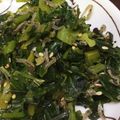 卵せんべい's cooksnap of when they made 簡単！ダイコンの葉（大根葉）生姜炒め.