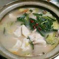 かわはぎﾛｰﾙ's cooksnap of when they made 創味シャンタンで白菜いっぱいの餃子鍋.