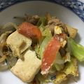 mantacarp's cooksnap of when they made モヤシチャンプルー.