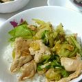 ねゆたん☆'s cooksnap of when they made 簡単鶏胸肉のスタミナ塩ダレ丼ぶり♡.