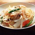 なにぬねにょろん's cooksnap of when they made 白菜とちくわde和風チーズパスタ♪.