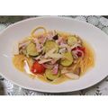 ロイドライト:Mai's cooksnap of when they made 簡単エリンギとベーコンのスープパスタ♪.