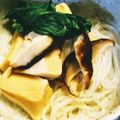 banbonmama's cooksnap of when they made 小さなこうや❤高野豆腐と葛きりのきのこ煮.
