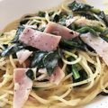 kayo1222's cooksnap of when they made ほうれん草とベーコンのクリームパスタ.