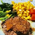 reibouda's cooksnap of when they made 【和牛１００％】こねないハンバーグ.