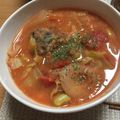 いちごしろっぷ's cooksnap of when they made 鯖缶のトマトパッツァ＊簡単トマトスープ＊.