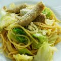 ☆mamingo☆'s cooksnap of when they made 春キャベツとウインナーのパスタ.