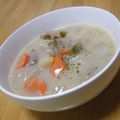 サオリ's cooksnap of when they made 根菜＆豆の美味しい豆乳スープ♪.