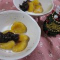 miyuki12's cooksnap of when they made かぼちゃ白玉★クリームあずき和のデザート.