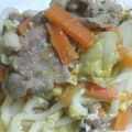 気まぐれ料理人☆楓☆'s cooksnap of when they made 牛肉と具だくさん野菜のクッパ風うどん.