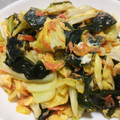 こむぎぱくぱく's cooksnap of when they made ダイエット！！キャベツとワカメの卵炒め.