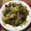 なつっこりー's cooksnap of when they made 牛肉キャベツの白ゴマ野菜炒め♪簡単.