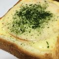 amileamila's cooksnap of when they made 青のり　チーズ　トースト　ハム.