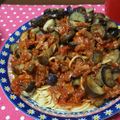 クックC8ZBEG☆'s cooksnap of when they made お肉たっぷり♡ナスのボロネーゼ風パスタ.